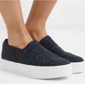 Vince Warren Tweed Slip On Platform Sneakers Women’s 6.5 Round Toe Casual‎